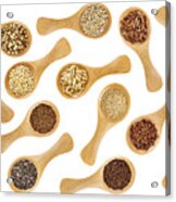 Gluten Free Grains And Seeds  - Spoon Abstract Acrylic Print