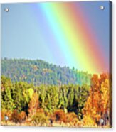 Gold At The End Of The Rainbow Acrylic Print