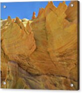 Gold Walls And Fins In Wash 3 Of Valley Of Fire Acrylic Print