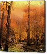 Golden Autumn Acrylic Print