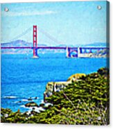 Golden Gate Bridge From The Coastal Trail Acrylic Print