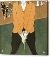 Golf Poster Harpers April 1898 Acrylic Print