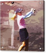 Golfer Acrylic Print