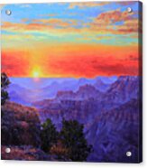 Grand Canyon Sunset Acrylic Print