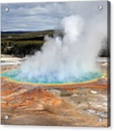 Grand Prismatic Springs In Yellowstone National Park Acrylic Print