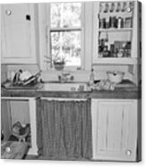 Grandma's Kitchen B W Acrylic Print