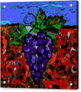 Grape Jazz Digital Acrylic Print