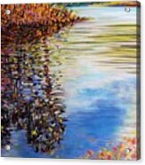 Great Hollow Lake In November Acrylic Print