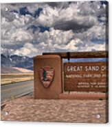 Great Sand Dunes Entrance Panorama Acrylic Print