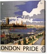 Great Western Railway - London Pride - Retro Travel Poster - Vintage Poster Acrylic Print