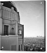 Griffith Observatory And Downtown Los Angeles Acrylic Print