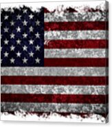 Grunge American Flag Acrylic Print