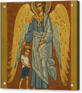 Guardian Angel With Boy - Jcgwb Acrylic Print