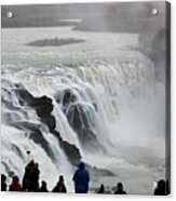 Gullfoss Selfie 6647 Acrylic Print