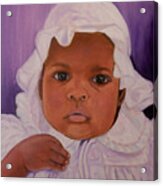 Haitian Baby Orphan Acrylic Print