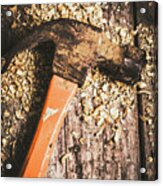Hammer Details In Carpentry Acrylic Print
