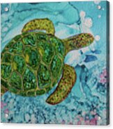 Happy Turtle Acrylic Print