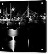 Harbor At Night Acrylic Print