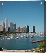 Harbor Parking In Chicago Acrylic Print
