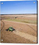 Harvesting Soybeans Acrylic Print