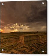 Hay Storm Acrylic Print