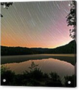Heart Lake Star Trail Adirondacks North Elba Acrylic Print