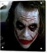 Heath Ledger Joker Why So Serious Acrylic Print
