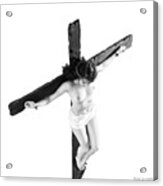 High Key Female Crucifix Acrylic Print