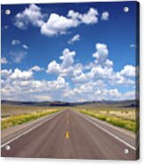 Highway 50 Through Nevada Acrylic Print