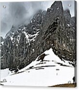 Hiking In The Alps Acrylic Print
