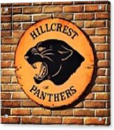 Hillcrest Elementary Panthers Sign Acrylic Print