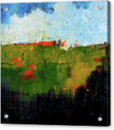 Hilltop Abstract Landscape Acrylic Print