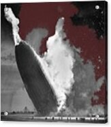 Hindenburg Collage Lakehurst New Jersey 1937-2016 Acrylic Print