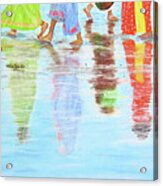 Hindu Pilgrims Acrylic Print