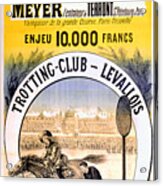 Hippodrome Du Trotting Club Levallois Acrylic Print
