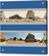 Historic Falls City Nebraska Panoramic Reproduction Acrylic Print