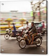 Ho Chi Minh Motorcycles Acrylic Print