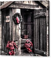 Holiday Outhouse Acrylic Print