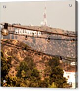 Hollywood Sign On The Hill 3 Acrylic Print