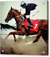 Horse Race - Motion Blurred Art Photography Acrylic Print