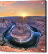 Horseshoe Bend Sunset Acrylic Print