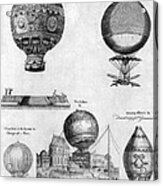Hot-air Balloons, 1783-84 Acrylic Print