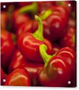 Hot Cherry Peppers Acrylic Print
