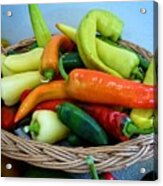 Hot Peppers Acrylic Print