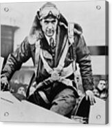 Howard Hughes Emerging From An Airplane Acrylic Print