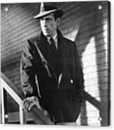 Humphrey Bogart Stairs The Maltese Facon 1941 Acrylic Print