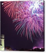 Hunstanton Fireworks Night 2017 In Norfolk Uk Acrylic Print