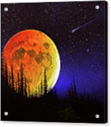 Hunter's Harvest Moon Acrylic Print