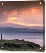 Hutcheson's Monument On The Isle Of Kerrera At Sunset Acrylic Print