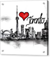 I Love Toronto Acrylic Print